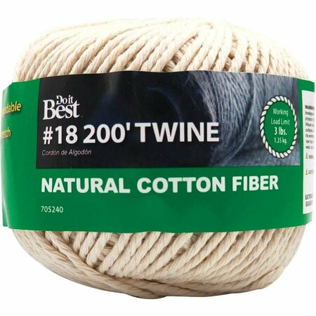 ALL-SOURCE #18 x 200 Ft. Natural Cotton Twine 705240
